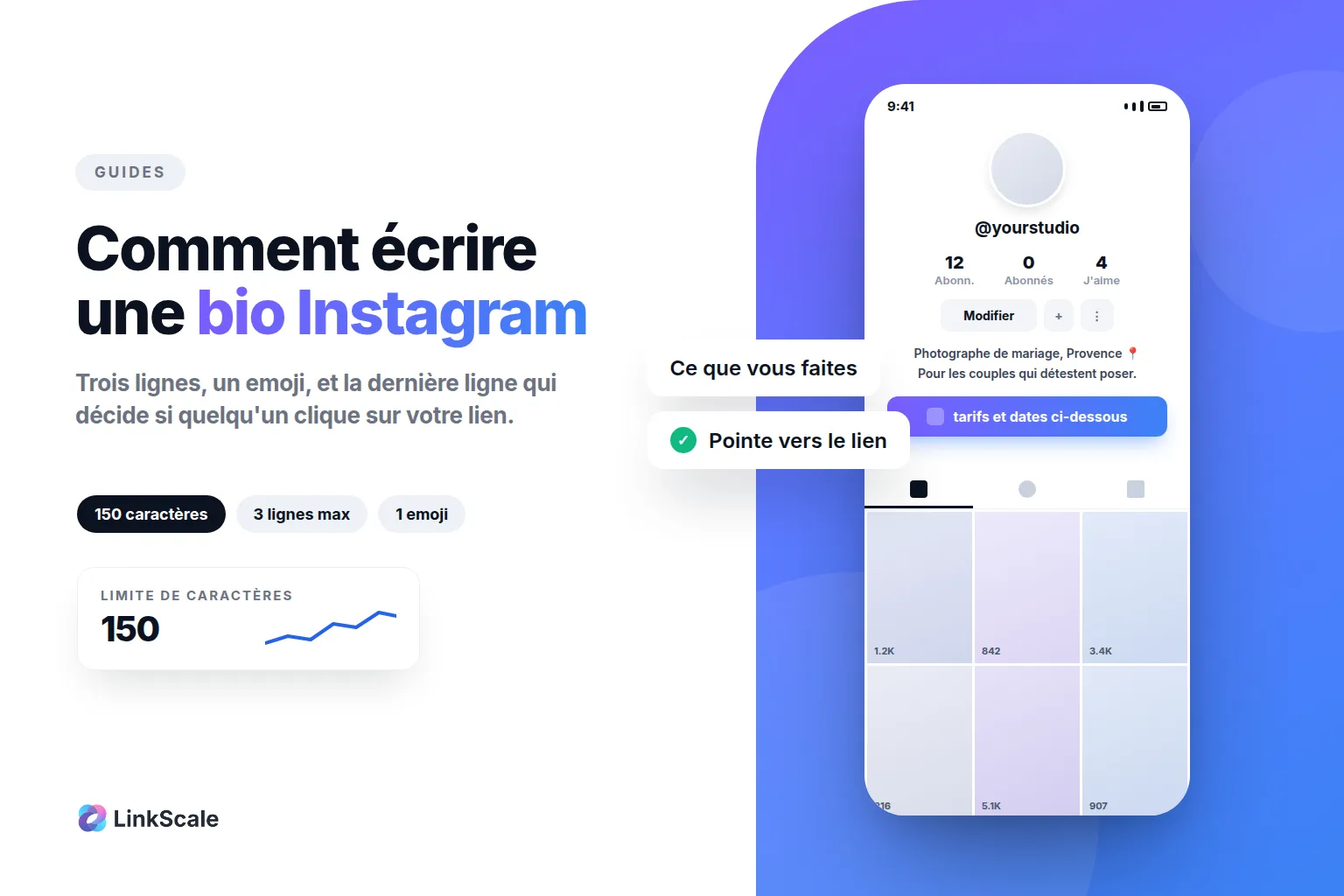 Comment rédiger une bio Instagram qui génère des clics
