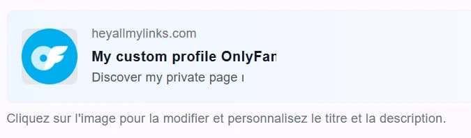 Customize meta for your bio link