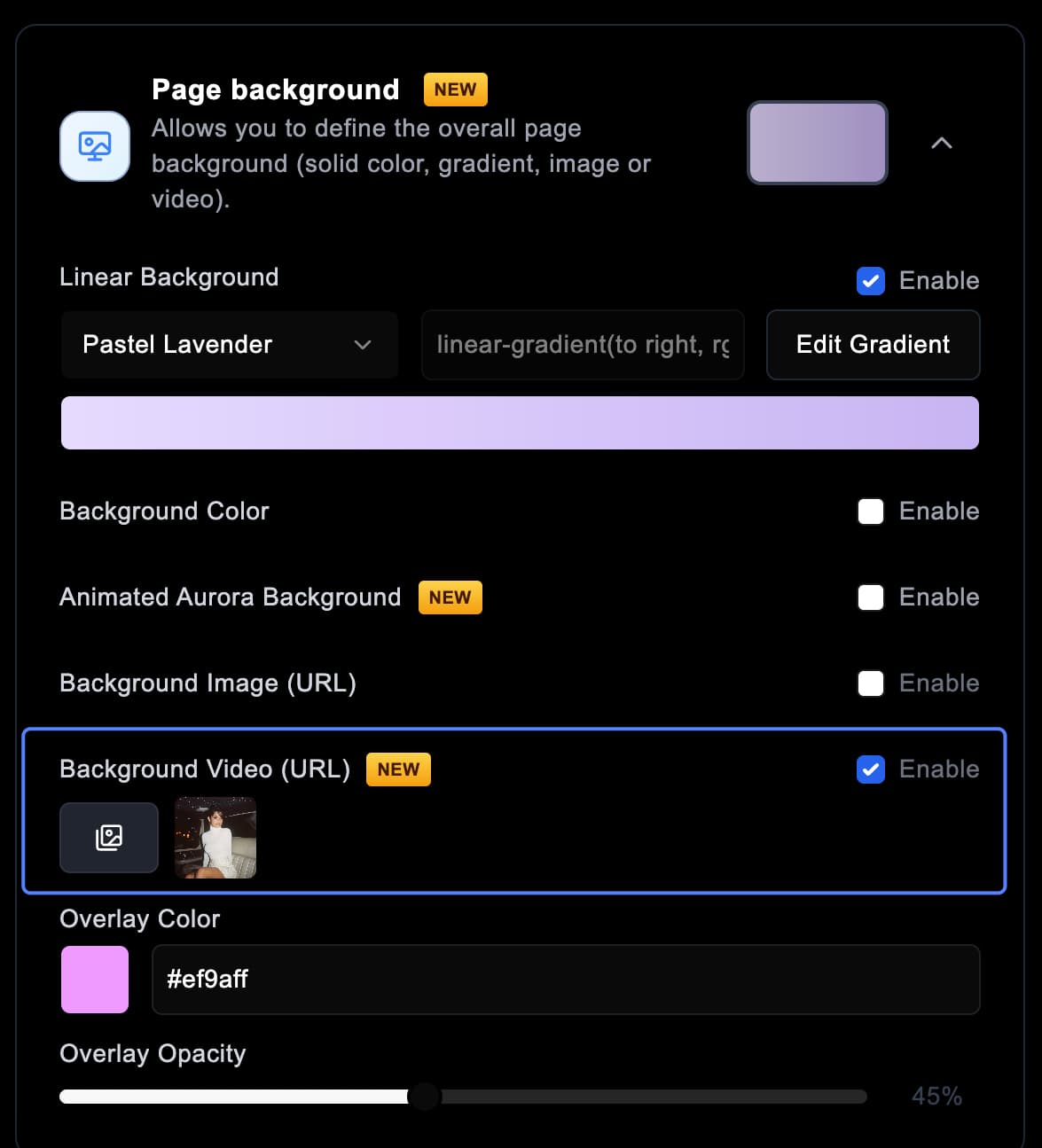 linkscale landing page video background