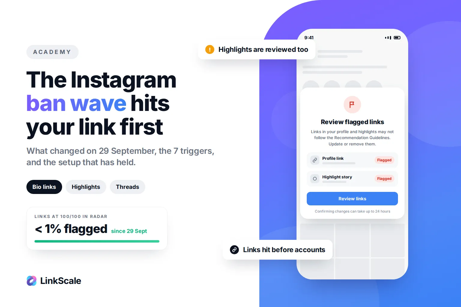 Instagram-banwave 2026: waarom je link wordt gemarkeerd en hoe je hem live houdt