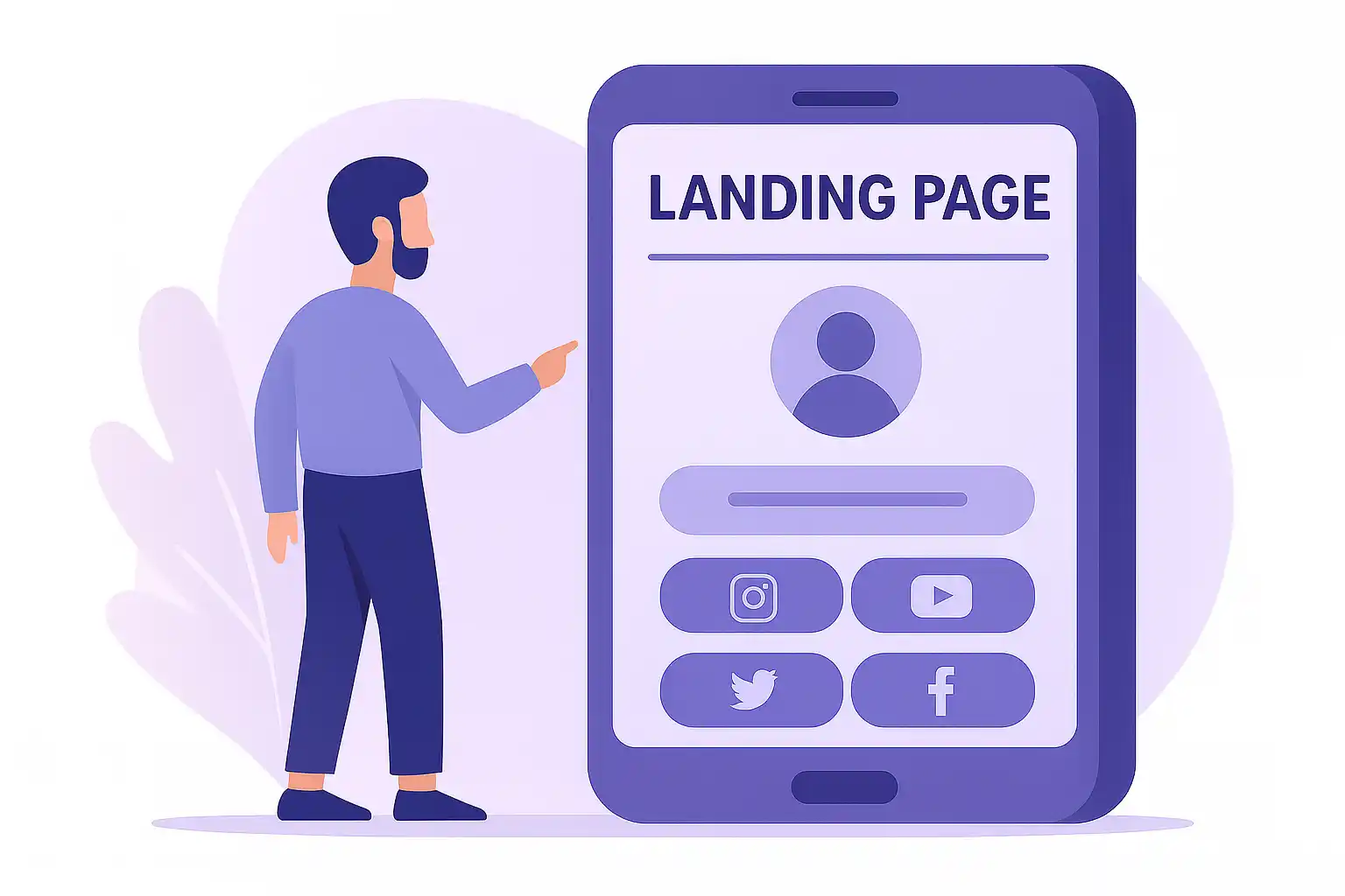 Landing page linkscale