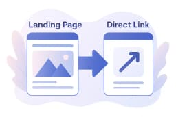 Choosing between direct links and landing pages for your social media: the complete guide