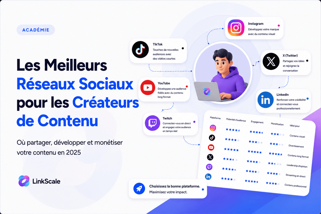 Les meilleurs réseaux sociaux pour promouvoir une créatrice de contenu en 2025