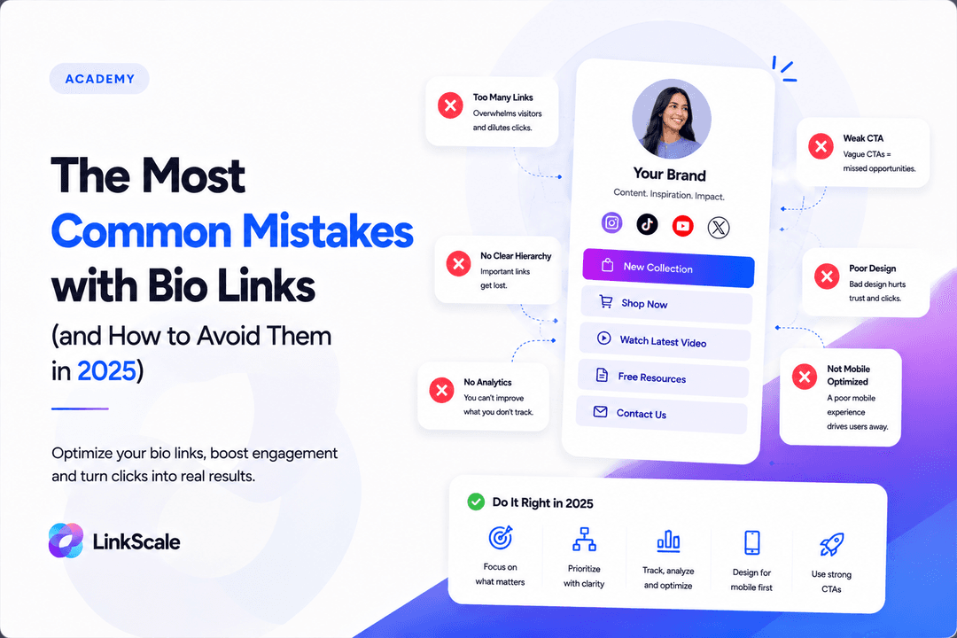 The most common mistakes with bio links (and how to avoid them in 2025)