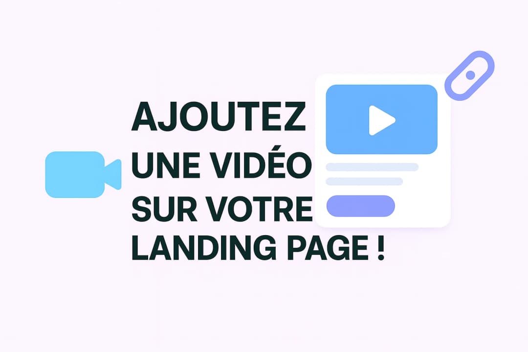 Comment ajouter une vidéo sur un lien landing page ?