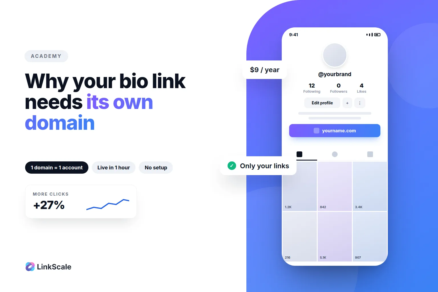 Why use a Custom Domain for your Bio Links?