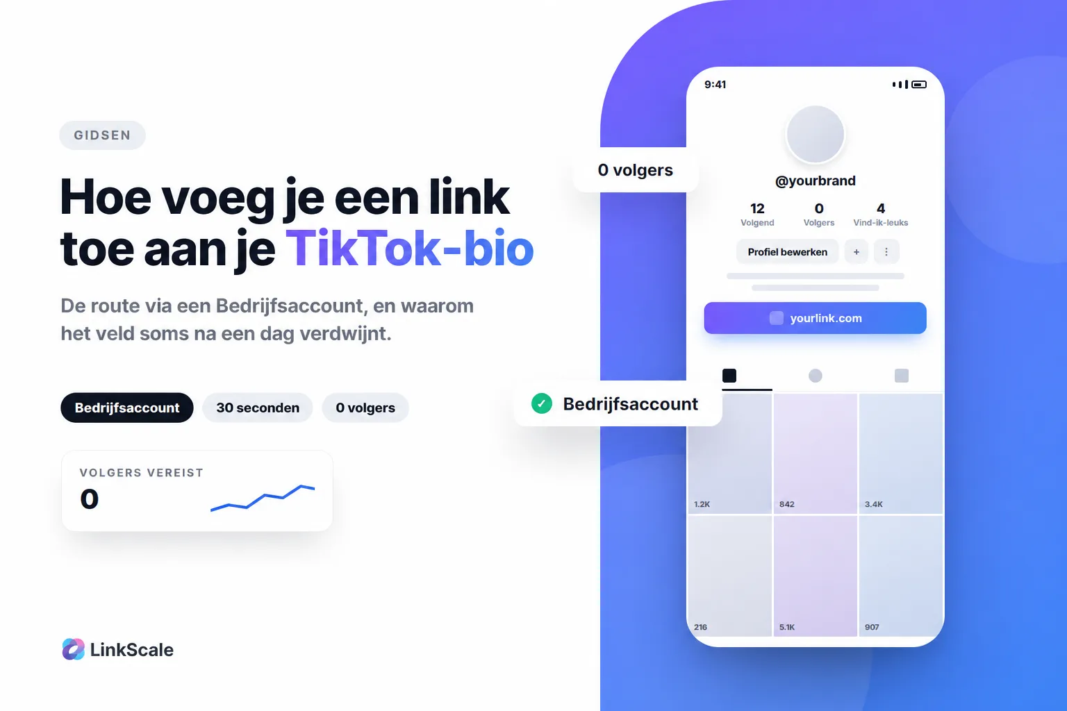 Een link toevoegen aan je TikTok-bio, met of zonder 1.000 volgers