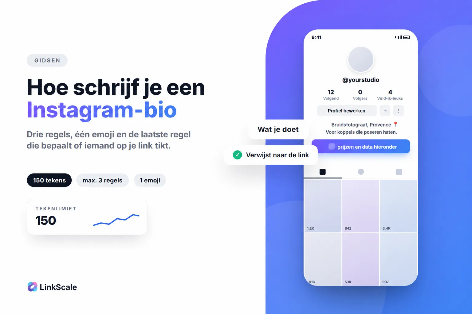 Een Instagram-bio schrijven die kliks oplevert