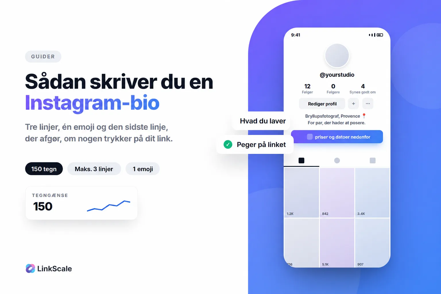 Sådan skriver du en Instagram-bio, der får folk til at klikke