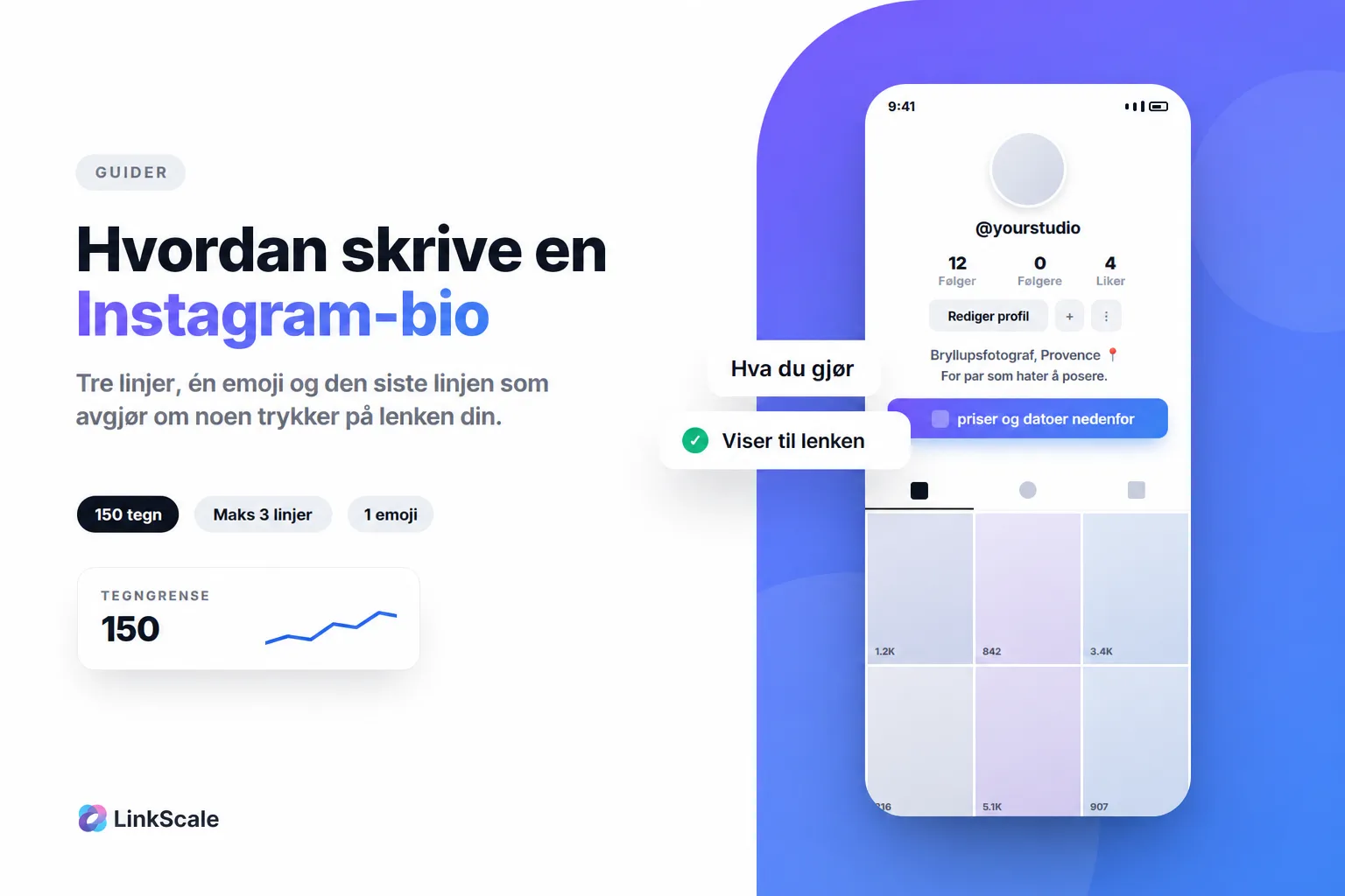 Slik skriver du en Instagram-bio som får klikket
