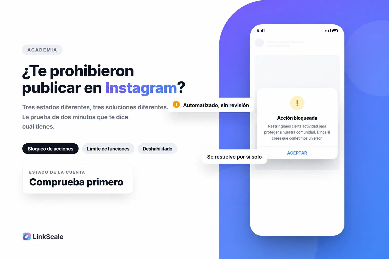 ¿No puedes publicar en Instagram? Descubre qué bloqueo tienes