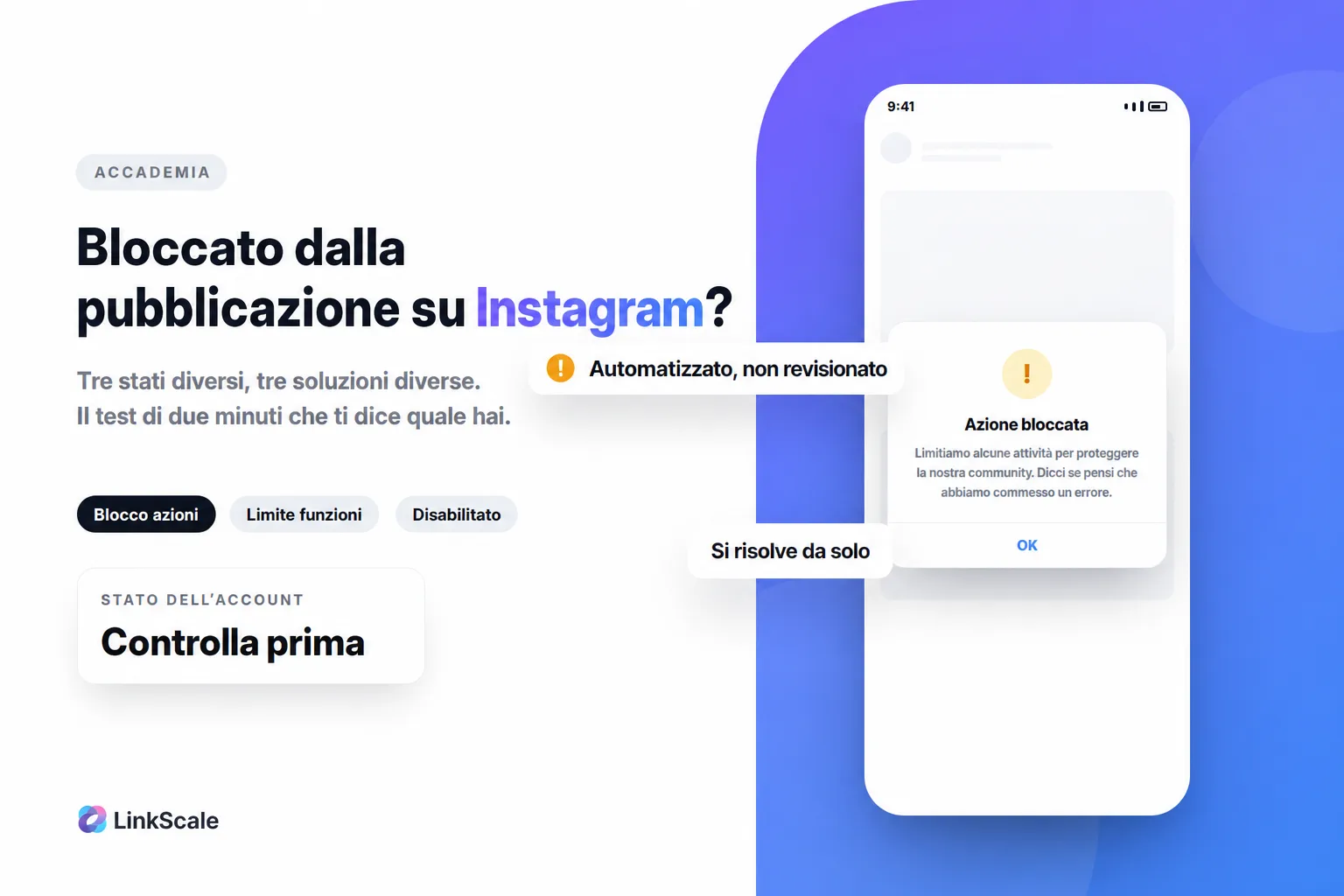 Bloccato nella pubblicazione su Instagram? Ecco quale blocco hai